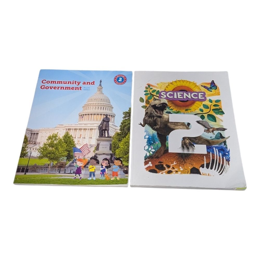BJU Press 2nd Grade Science Community Government Student Textbooks Christian